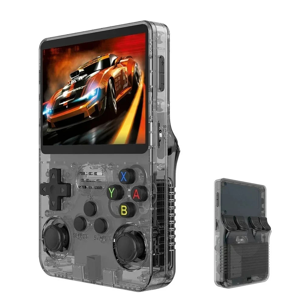 Console de jeu portable rétro open-source R36S 3,5 pouces, système Linux, lecteur de jeu de poche portable 64 Go / 128 Go console de jeu Ps